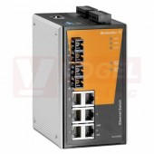 IE-SW-PL08MT-6TX-2SCS ethernetový Switch PremiumLine, řízený 6xRJ45, 2xSCS optický port 10/100MBit/s, 12-60VDC, IP30, š 80,2mm, -40°C..+75°C (1286810000)