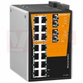 IE-SW-PL16MT-14TX-2ST ethernetový Switch PremiumLine, řízený, 14xRJ45, 2xST optický port 10/100MBit/s, 12-45VDC, IP30, š 94mm, -40..+75°C (1286840000)