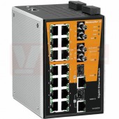 IE-SW-PL18MT-2GC14TX2ST ethernetový Switch PremiumLine, řízený 14xRJ45 10/100MBit/s, 2xST optický port, 2x kombinované porty 10/100/1000MBit/s nebo 1000BaseSFP, 12-45VDC, IP30, š 94mm, -40°C..+75°C (1287000000)