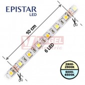 LED pásek 60LED/m, 5050, IP20, 2800 - 2900 K / 6000 - 6500 K, 12V FKLP-12/5050/060-IP20-28-29/60-65K, cívka 5m, článek 10cm