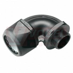 PM 20x1,5 VW90 M20-K vývodka úhlová 90°, černá, plastový závit, pro chráničku M20/P21, IP 68, PA6 (MR-83515056)