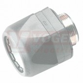 PM 25x1,5 VG M25-M vývodka, šedá, kovový závit, pro chráničku Murrflex M25/P21, IP68, PA6 (MR-83511218)