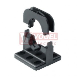 Příchytka 40 USH36 P36/M40 univerzální držák pro chráničky s patkou 6x otvor, černá (MR-83641026)