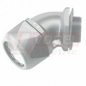 PG 29 VW45 P29-K vývodka úhlová 45°, šedá, plastový závit, pro chráničku M32/P29, IP68, PA6 (MR-83513420)