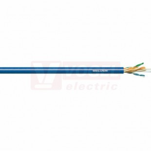 UTP kabel Cat.6 U/UTP 4x2x0,5 drát, PVC 7965W modrý pro vnitřní použití (Belden 7965E.01305)