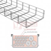 Žlab drátěný 300x100 MERKUR 2 300/100 "ŽZ" žárový zinek  - vzdálenost podpěr cca 1,5m (ARK - 211250)