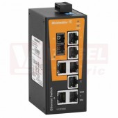 IE-SW-BL08-7TX-1SC ethernetový Switch BasicLine, neřízený, 7xRJ45, 1xSC optický port 10/100MBit/s, 12-60VDC, IP30, š 50mm, -10..+60°C (1412070000)