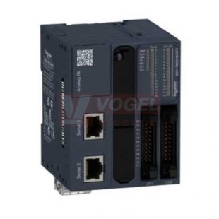 TM221M32TK PLC Modicon M221, 24VDC, 16DI, 16DQ (poz.logika), 2x Sériová linka, 1x miniUSB, slot SD - konektor HE10