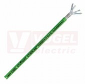 ETHERLINE TORSION P CAT. 6A 4x2x24/7AWG kabel pro průmyslový Ethernet Cat. 6A pro aplikace s torzním namáháním (±180°), vysoce flexibilní použití, PROFINET typ C, zelený (RAL6018) vnější plášť PUR, stíněný CU opletem a AL kašírovanou plast.folií (2170483)