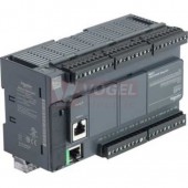 TM221CE40T PLC Modicon M221, 24VDC, 24DI, 16DQ (poz.logika), 1x Ethernet, 1x Sériová linka, 1x miniUSB, slot SD - šroubové svorky