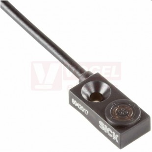 IQ04-1B5PSKW2S Indukční snímač kvádrový 8x16x4mm, 10-30VDC, Sn=1,5mm, stíněný, PNP/NO, spínací frekvence 600Hz, 3-vodič, PVC kabel 2m, plast PA6, IP67 (6042017)