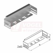 Záslepka žlabu 100x 30 ZKL100H30, tl. 0,7mm, provedení plech žárově zinkováno (138610) - UKONČENO, náhrada BRZL100H30