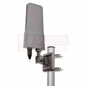 Venkovní anténa EMOS EM-V06, vestavěný nízkošumový zesilovač se samostatným zdrojem, DAB/DVB-T/T2, FullHD, přijímací úhel 180°, VHF/UHF, horiz. i vert. polarizace, kabel 8,5m, F konektor, napáj. USB 5VDC/550mA, 75Ohm, rozměr 40x130x320mm  (J0658)