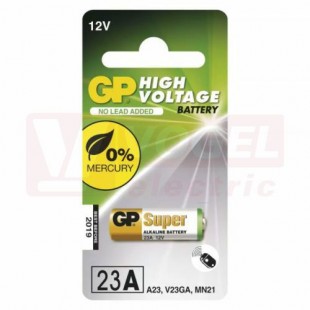 Baterie  12,00 V 23AF alkalická, 55mAh (V23GA, MN21, A23) GP blistr/1ks (B13001)