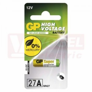 Baterie  12,00 V 27AF alkalická 20mAh, (A27, MN27, A90)  (B13011)