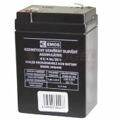 Baterie  4,00 V Pb   4,0Ah Olověný akumulátor DHB440 ke svítilnám 3810 ( P2306, P2307 ) rozměr 70x47x101 mm (B9664)