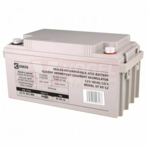 Baterie  12,00 V Pb 65Ah M8, OT 65-12, olovněný akumulátro, bezúdržbový, připojení T2-M8,  živ.5let, rozměr 350x166x175mm (B9685)