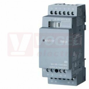 6ED1055-1CB00-0BA2 LOGO! DM8 24, rozšiřovací modul, PU/I/O: 24V/24V/TRANS., 4 DI/4 DO