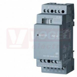 6ED1055-1MM00-0BA2 AM2 AQ rozšiřující modul, napájení DC 24V, 0/4-20MA2AQ, 0-10V pro LOGO! 8