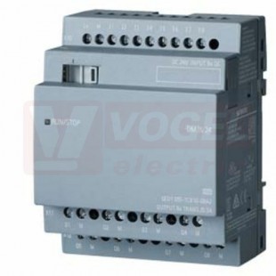 6ED1055-1NB10-0BA2 LOGO! DM16 24R, EXP. MODULE, PU/I/O: 24V DC/24V DC/RELAY, 8 DI/8 DO, 4TE FOR LOGO! 8