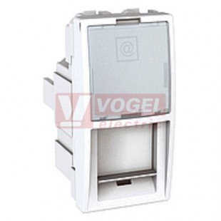 MGU341018 Unica - Zásuvka datová 1xRJ45 S-One, kat.5e UTP, 1 modul, Polar