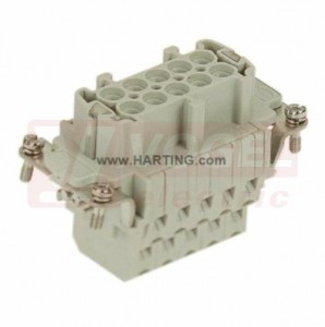 09330102772 Han ESS 10pin, Z, 16A/500V, vel.10B, č.1-10, cage-clamp, postříbřený, 0,14-2,5mm2