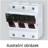 OPVP14-3-S Ie 63 A, 3P, Ue 690VAC/440VAC, pro válcové pojistkové vložky 14x51mm, připojení 1,5-35mm2