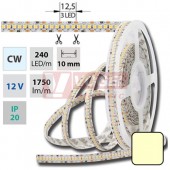 LED pásek SMD3528 teplá bílá, 240LED/m, IP20, DC 12V, 10mm, 5m (121.625.60.0)