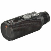 E3FA-DP21 Difuzní optoelektrický snímačaxiální M18, plastové tělo, červená LED, difúzní, 100 mm, PNP, volitelný L-ON/D-ON, konektor M12