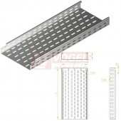 Žlab perf šxv 300x 42 KCJ300H42/3 N š300x v 42, tl. 1,0mm (141030)