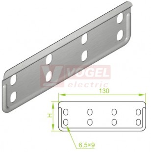 Spojka žlabu  42 LPPH42, přímá L=130mm, tl. 1,5mm (143111)