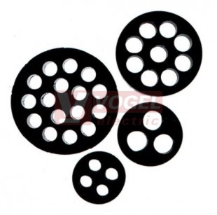 SKINTOP DIX-M 2x7mm 32270 víceděrová vložka do vývodky M32, materiál NBR, barva černá