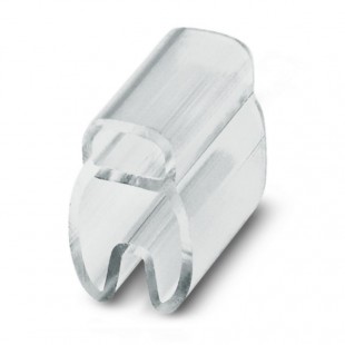 PATG 3/10 Nosiče označení vodiče, nasouvací, transparentní, pro štítek 4x10mm, průměr vodiče 4,0-7,0mm, materiál PVC V0 (1013821)