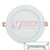 Svítidlo LED podhledové 15W 220-240V (Toro R15), kulaté, 1150lm, 4000K neutrální bílá, živ.50 000h, IP20, tělo hliník, barva bílá, difuzor plast opálový, úhel vyzař. 120°, náhrada za 26W, pr. 175x25mm (412.014.33.0)