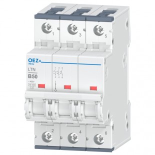 Jistič 3P  50A B (LTN-50B-3)  10kA  Nová Minia (41777)