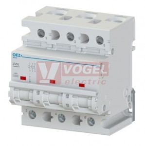 Jistič 3P 125A C LVN-125C-3 Icn=10kA Nová Minia, šířka 3x1,5M (42278)