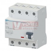 Chránič 3P+N  25A  30mA, typ AC, (LFE-25-4-030AC) 6kA, Nová Minia