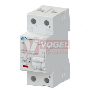 Chránič 1P+N  16A  10mA  typ AC, (LFN-16-2-010AC) 10kA, Nová Minia