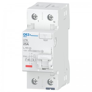 Chránič 1P+N  25A 100mA, typ A, (LFN-25-2-100A) 10kA, Nová Minia