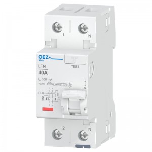 Chránič 1P+N  40A 300mA, typ A, (LFN-40-2-300A) 10kA, Nová Minia