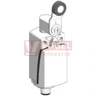 XCKD2118N12 Polohový spínač Universal Osiconcept, kovový, termoplastická páka s kladkou, 1Z+1V, s mžik.funkcí, kabel. vstup 1x 1/2" NPT, IP67