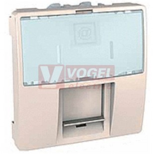 MGU341125 Unica - Zásuvka datová 1xRJ45 S-One, kat.5e UTP, 2 modul, Marfil