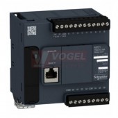 TM221C16R PLC Modicon M221, 100-240VAC, 9DI, 7DQ (relé), 1x Sériová linka, 1x miniUSB, slot SD - šroubové svorky