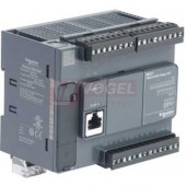 TM221C24R PLC Modicon M221, 100-240VAC, 14DI, 10DQ (relé), 1x Sériová linka, 1x miniUSB, slot SD - šroubové svorky