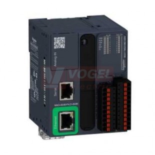 TM221ME16TG PLC Modicon M221, 24VDC, 8DI, 8DQ (poz.logika), 1x Ethernet, 1x Sériová linka, 1x miniUSB, slot SD - pružinové svorky