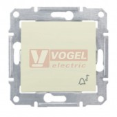 SDN0800347 Ovládač tlačítkový IP44 "zvonek", ř. 1/0, béžová