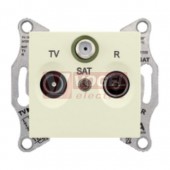 SDN3501247 Zásuvka TV-R-SAT průběžná 8 dB, béžová