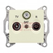 SDN3501447 Zásuvka TV-R-SAT průběžná 4 dB, béžová