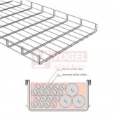 Žlab drátěný 500x 50 MERKUR 2 500/50 "ŽZ" žárový zinek  - vzdálenost podpěr cca 1,3m (ARK - 221180)