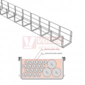 Žlab drátěný 100x100 MERKUR 2 100/100 "ŽZ" žárový zinek - vzdálenost podpěr cca 1,8m (ARK - 221210)